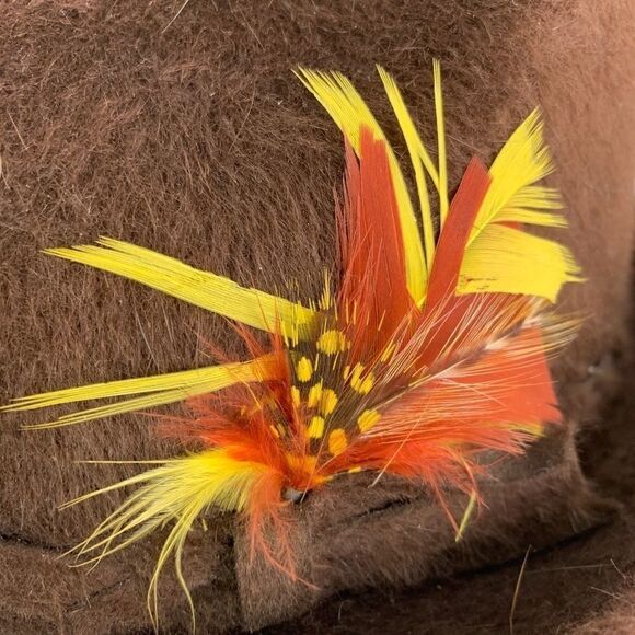VINTAGE Biltmore Canadian Panda Feathered Fedora - Picture 5 of 9